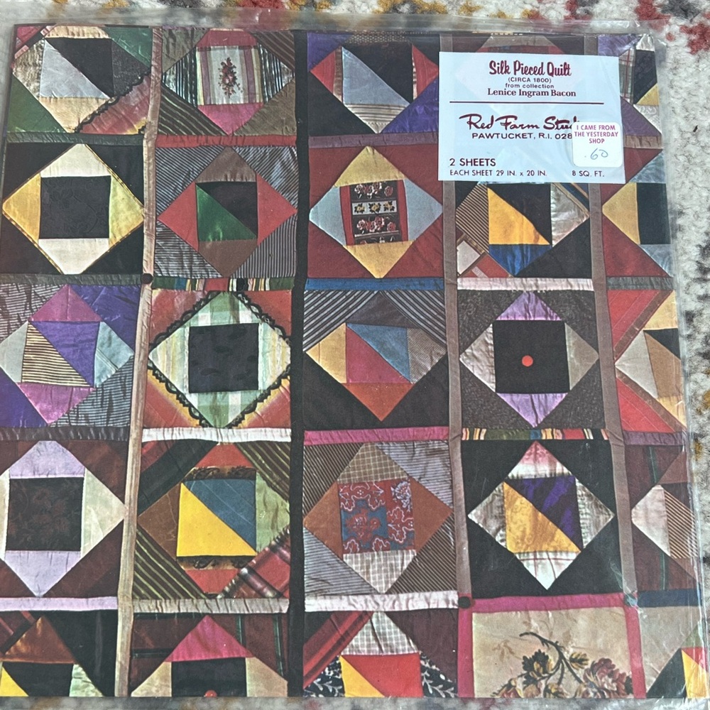 Silk Pieced Quilt wrapping paper vintage new - Multicolor - Lenice Ingram Bacon